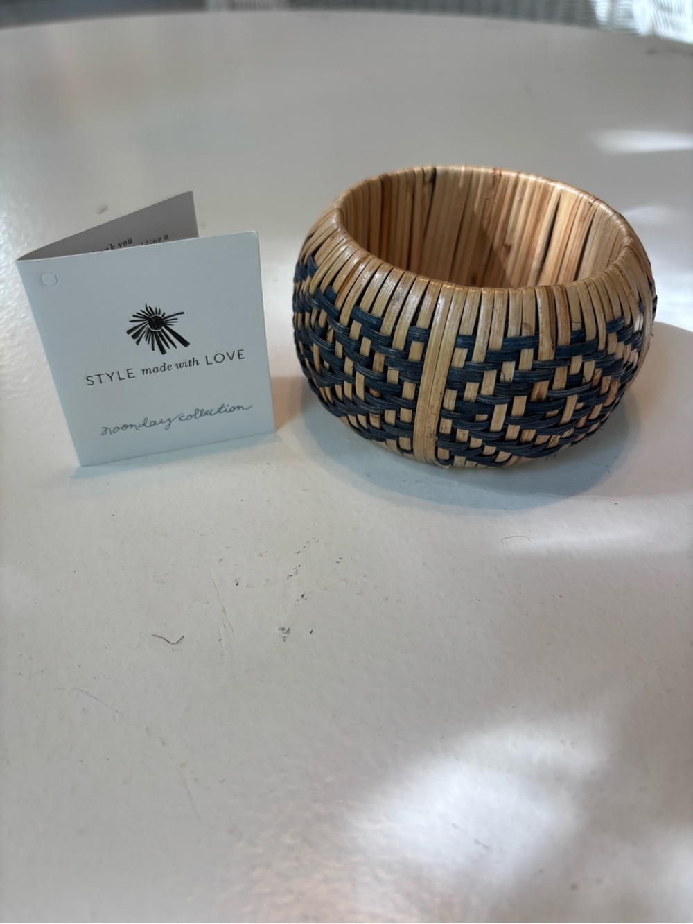 Noonday Collection Natural Woven Bangle Bracelet